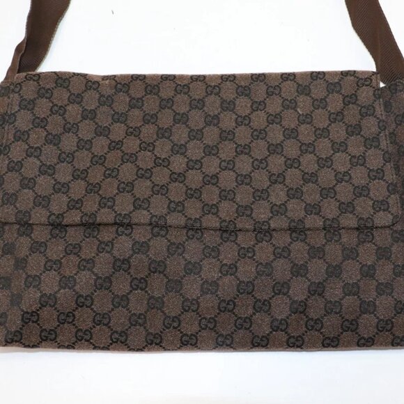 Gucci GG Monogram Canvas Jacquard Messenger Bag 272350 - Dark Brown - Picture 3 of 16